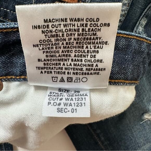 Joe's Jeans Distressed Blue Cropped Jeans - Picture 10 of 12